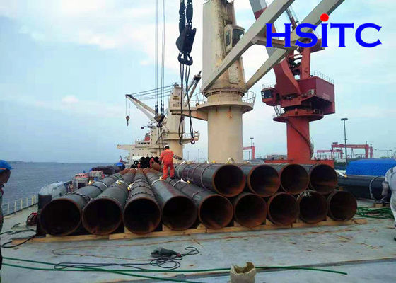 56 pulgadas En10210 3LPE recubrimiento LSAW tubo de acero con costura recta